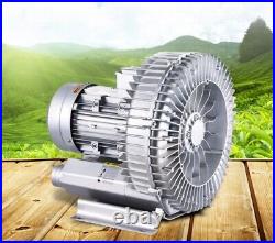 1100W High Pressure Vortex Fan Vacuum Pump Industrial Dry Air Blower 3Phase 380V