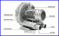 1100W High Pressure Vortex Fan Vacuum Pump Industrial Dry Air Blower 3Phase 380V