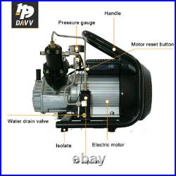 110V/ 60HZ 4500Psi High Pressure Air Compressor 60L/min For PCP Paintball Tank