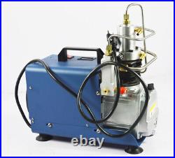 110V Adjustable Set-Pressure Air Compressor 4500PSI 300Bar 30MPA Electrical High