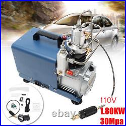 110V Auto Stop High Pressure Paintball Electric Air Compressor Pump PCP 30MPa