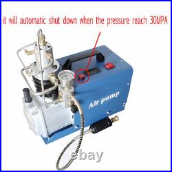 110V Auto Stop High Pressure Paintball Electric Air Compressor Pump PCP 30MPa