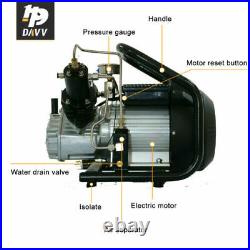 110v/60hz Automatic High Pressure Air Compressor For PCP Paintball Tank 4500Psi