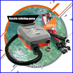 12V 20PSI Inflatable Charging Air Pump High Pressure Dual Stage For Paddle Board
