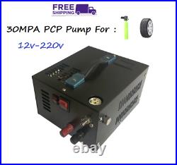 12V-220V 4500PSI 300BAR 30MPA PCP Air Compressor Pump Transformer High Pressure