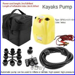 12V High Pressure Electric Air Pump for Inflatable Boats Rafts Kayaks Kite