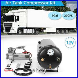 19liter 5Gal air compressor kit 200PSI for high pressure on-board air system