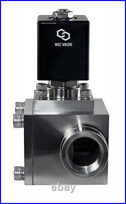 1/2 Inch High Pressure Stainless Energy Save Electric Solenoid Valve NC 220V AC