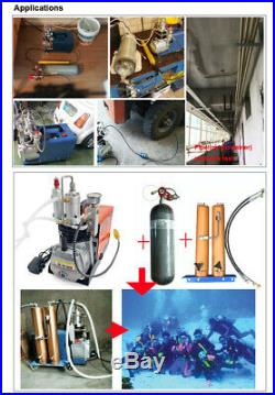 220V 30MPa Air Compressor Pump PCP Electric High Pressure System Rifle 4500PSI