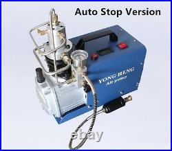 220V Auto Stop PCP 30MPa 4500psi High Pressure Paintball Electric Air Compressor