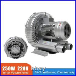 250W High Pressure Vortex Blower Fan Air Vacuum Pump 220V Aeration Air Drying