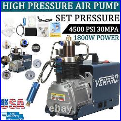 2800R/Min 30MPA 4500PSI High Pressure Air Compressor PCP Airgun Scuba Air Pump