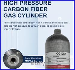 2.5L Carbon Fiber Cylinder High Pressure Air Tank Scuba Diving Bottle 4500PSI
