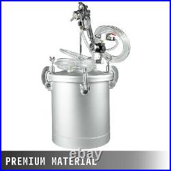 2.5 Gallon High Pressure Pot Paint Sprayer 1/4 Air Inlet Painter 3.0mm Nozzle