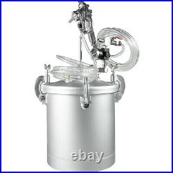 2.5 Gallon High Pressure Pot Paint Sprayer 1/4 Air Inlet Painter 3.0mm Nozzle