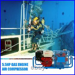 2 HP 4500 Psi High Pressure Air Compressor For 12L Scuba Tank Refill 110V / 220V