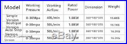 300BAR 30MPA 4500PSI High Pressure Air Pump Electric Air Compressorn 110V 220V