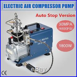 300Bar 30MPa Auto Stop Air Compressor Pump 220V PCP 4500PSI High Pressure Rifle