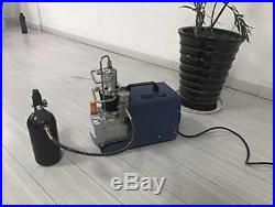 300bar Air Compressor Pump High Pressure System+0.35L Aluminum Tank Airsoft PCP