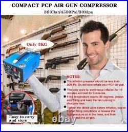 30MPA 4500PSI High Pressure Air Compressor Auto Stop Rifle HPA PCP Airgun NEW