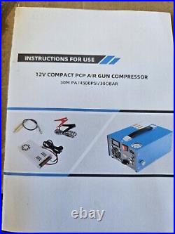 30MPA/4500PSI High Pressure Air Compressor Manual Stop Rifle PCP Airgun Pump