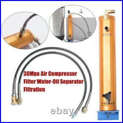 30MPa 4500Psi High Pressure PCP Air Compressor Oil Water Separator 8mm Filter