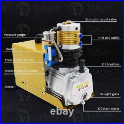 30MPa Auto Shut down High Pressure Air Compressor Pump PCP 4500PSI car cylinder