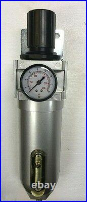 3/4 HIGH FLOW Air Pressure Regulator & Filter Water Trap Combo compressed air