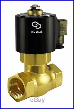 3/4 Inch Brass High Pressure Electric Steam Solenoid Process Valve NC 220V AC