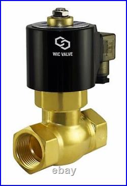 3/4 Inch High Pressure Brass Electric Steam Solenoid Process Valve NC 24V AC