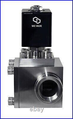 3/4 Inch High Pressure Stainless Energy Save Electric Solenoid Valve NC 110V AC