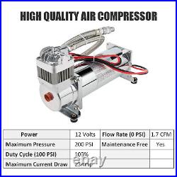 3 GAL Air tank And 200 psi Compressor For Train Horn Car System Kit 12V