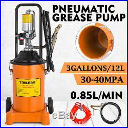 3 Gallon Grease Pump Air Pneumatic Lubricator 12L Compressed Gun High Pressure