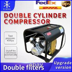 4500PSI Double Cylinder PCP High Pressure Air Compressor+Double Filter Auto-stop