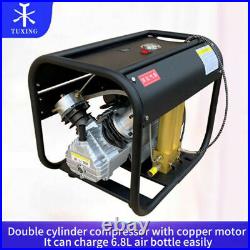 4500PSI Double Cylinder PCP High Pressure Air Compressor+Double Filter Auto-stop