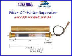4500psi PCP Air Compressor High Pressure Filter Water Oil Separator Scuba 300Bar