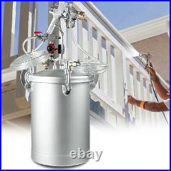 4 Gallon 2.0mm High Pressure Pot Paint Sprayer Lacquer 3m Hose House Painting