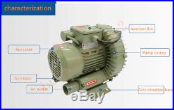 550W High Pressure Vortex Vacuum Pump 220V 100M3/H Electric Air Blower Fan