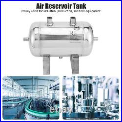 5L Steel Gas Storage Tank 4Port Container High Pressure Air Reservoir Tank