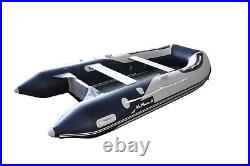 7' 6 Inflatable Boat Navy/Gray. High pressure air floor