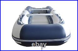 7' 6 Inflatable Boat Navy/Gray. High pressure air floor