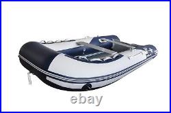 8' 2 Inflatable Boat Navy/Gray. High pressure air floor