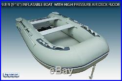 9'10 (300 cm) inflatable boat with high pressure air floor DINGHY 4 person