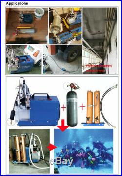 Adjustable Pressure 300bar 4500psi High Pressure Air Compressor PCP + Filtration