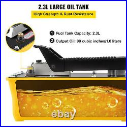 Auto Body Shop 2.3L Oil Tank Air Hydraulic Foot Pump 10,000PSI High Pressure