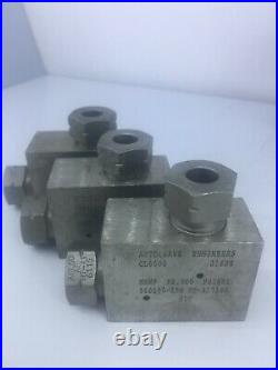 Autoclave Engineers High Pressure Valve Tee Elbow 316SS 60,000PSI LOT CT6660