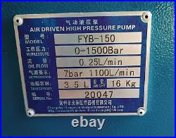 Changzhou Yongchun Air Driven High Pressure Pump FYB-150 0-1500 Bar