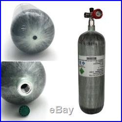 DOT High Pressure Air 6.8L/4500psi Cylinder Carbon Fiber Tank Paintball+Valve