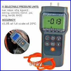 Digital Differential Air Pressure Manometer 15.000psi Gauge High Accuracy Portab
