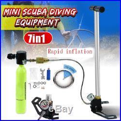 Diving Manual High Pressure Air Pump Inflator with Gauge for Oxygen Cylinder SP
